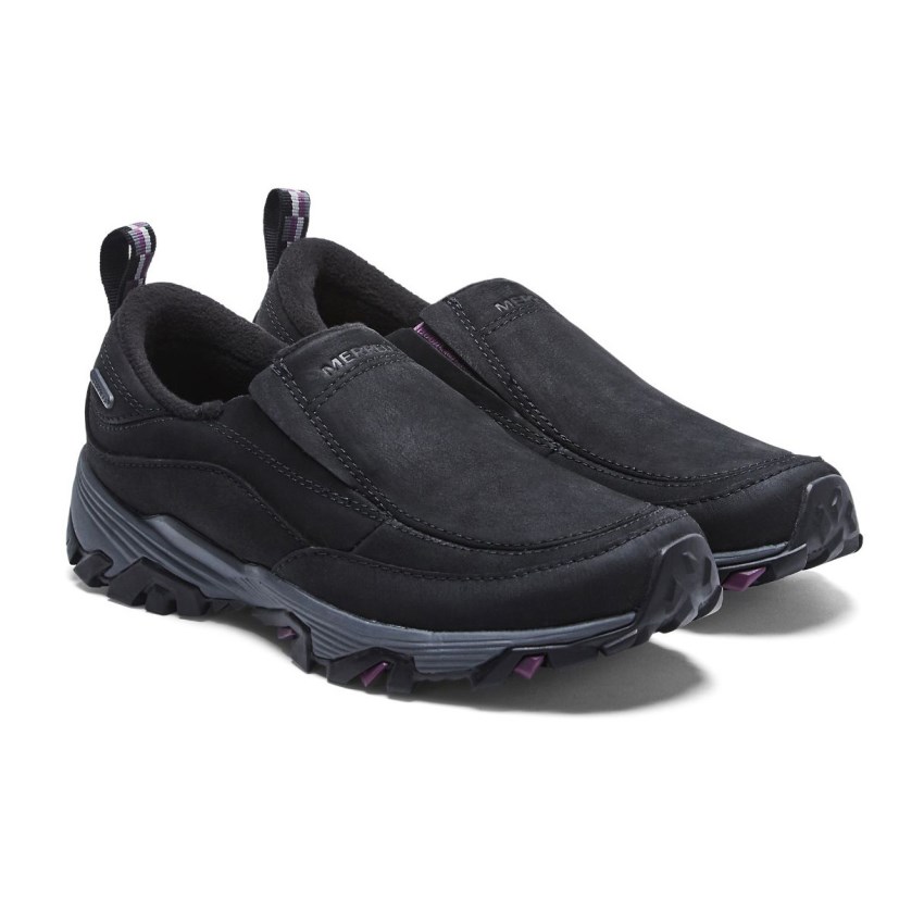 Chaussure Casual Merrell ColdPack Ice+ Moc Waterproof Noir Femme | L.E.RHZC